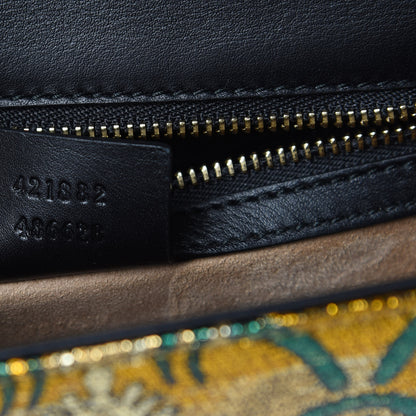 Gucci Iridescent Brocade Small Sylvie Shoulder Bag Gold 7 of 10