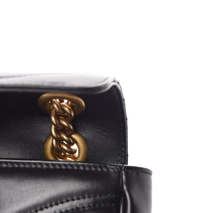 Gucci Calfskin Matelasse Small GG Marmont Shoulder Bag Black 12 of 12