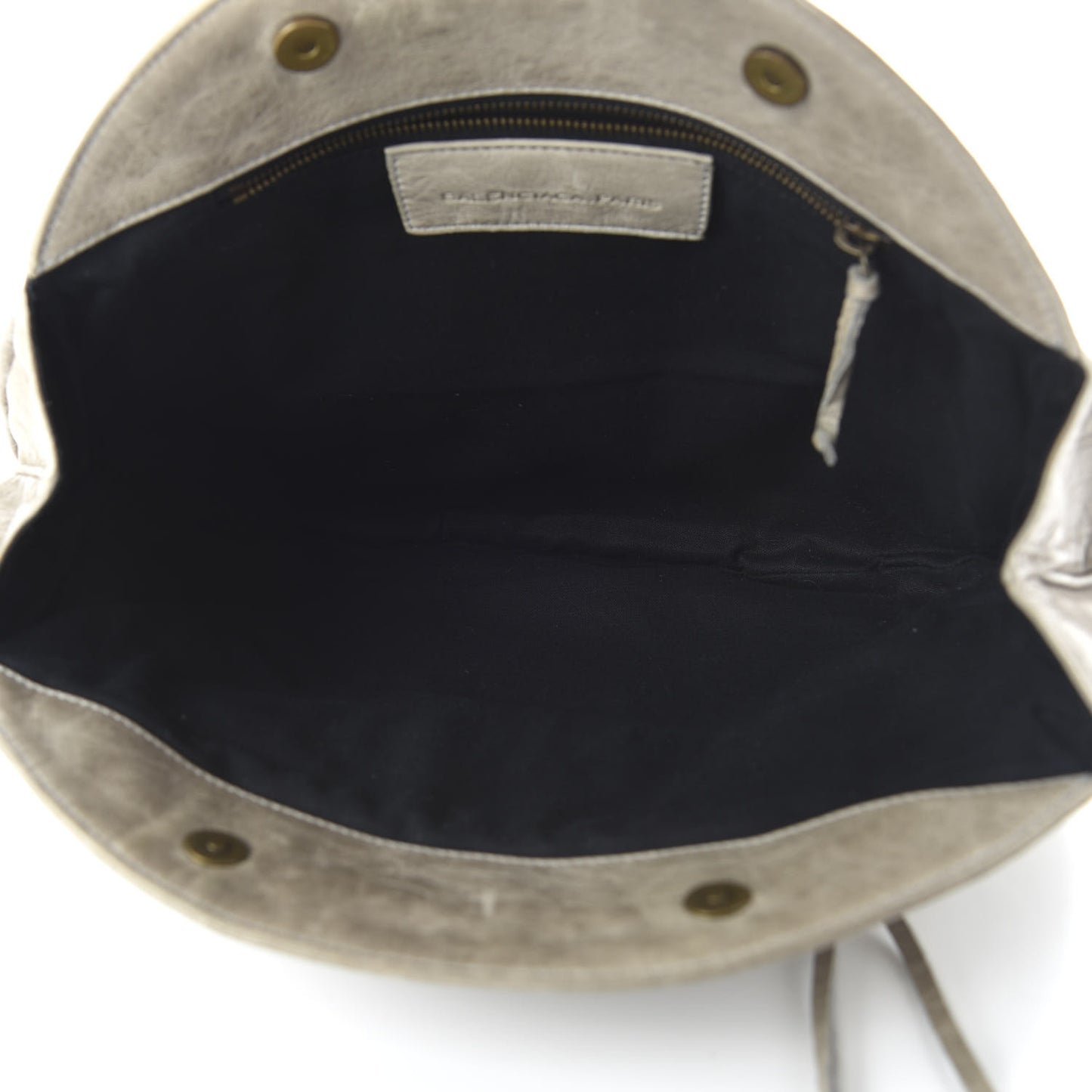 Chevre Classic Hardware Oval Clutch Praline