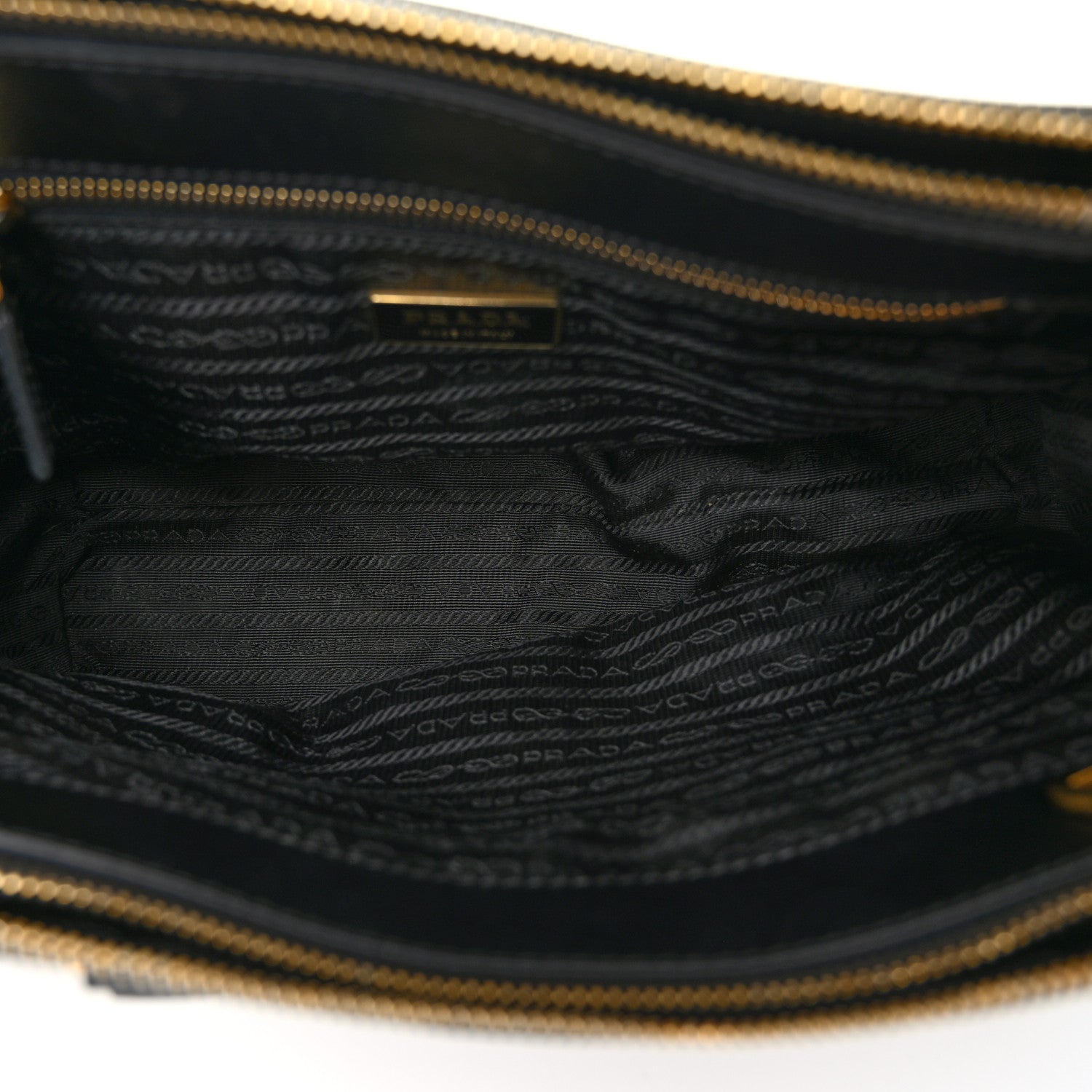 Prada Saffiano Small Galleria Double Zip Tote Black 5 of 10