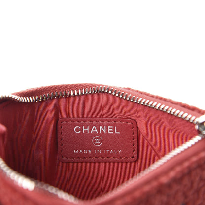Chanel Lurex Boucle Deauville Cosmetic Pouch Red 6 of 8