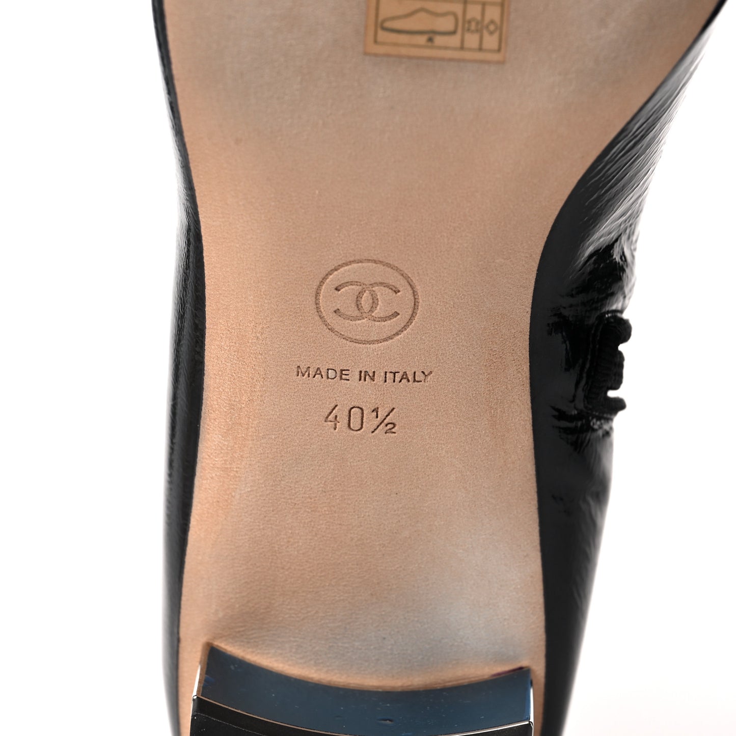 Patent Goatskin Grosgain Cap Toe Short Ankle Boots 40.5 Black