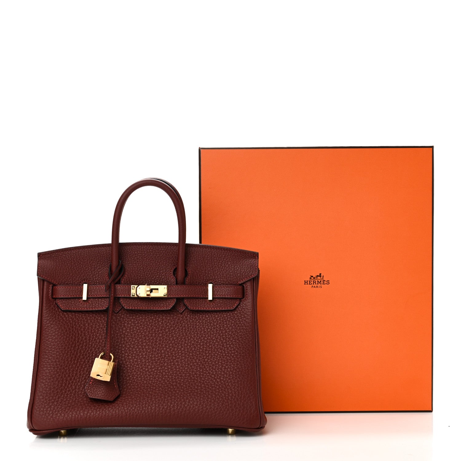 Hermes Togo Birkin 25 Rouge H 10 of 10