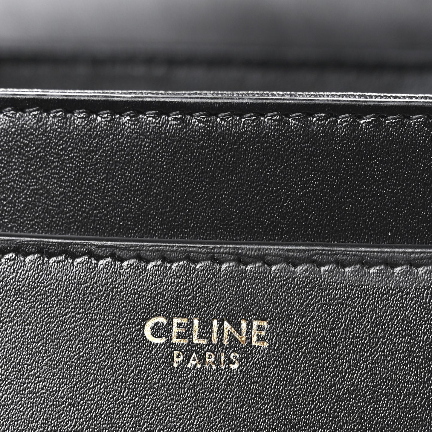 Satinated Calfskin Mini 16 Top Handle Bag Black