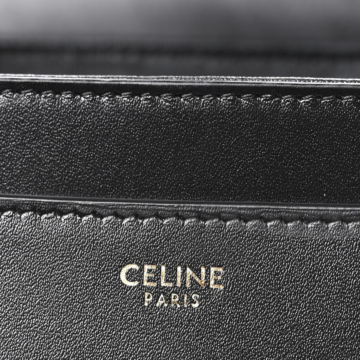 Celine Satinated Calfskin Mini 16 Top Handle Bag Black 6 of 12