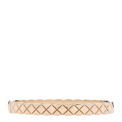 Chanel 18K Beige Gold Coco Crush Bangle Bracelet M 2 of 4
