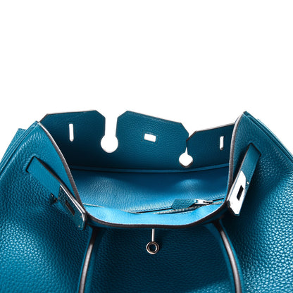 Hermes Taurillon Clemence Birkin 35 Bleu Izmir 9 of 42