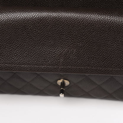 Chanel Caviar Quilted Medium Double Flap Brown 12 of 12