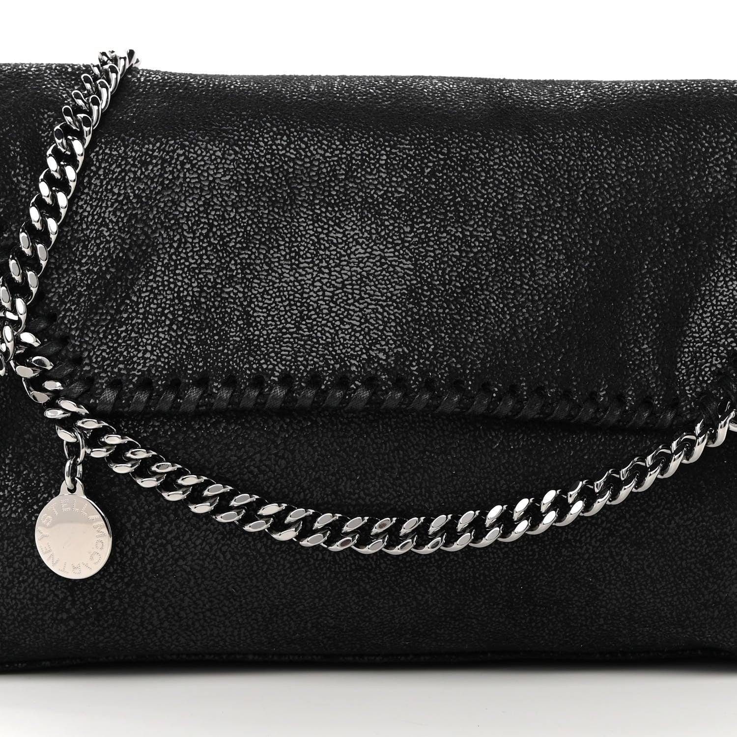 Stella McCartney Shaggy Deer Mini Falabella Shoulder Bag Black 7 of 9