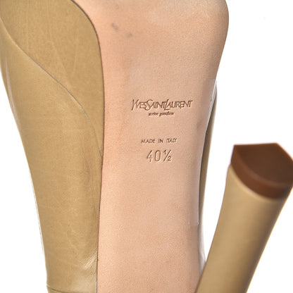 Saint Laurent Calfskin Palais 105 Pumps 40.5 Beige 9 of 10