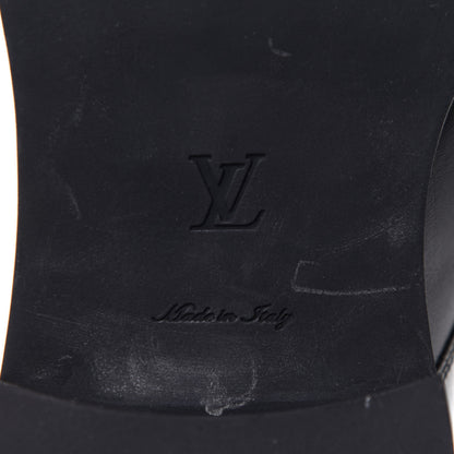 Louis Vuitton Calfskin Wonderland Ranger Flowers Boots 38.5 Black 8 of 9