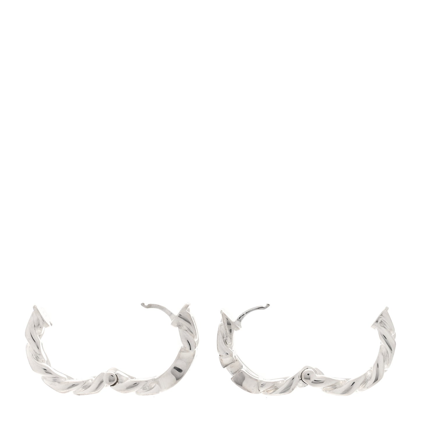 Sterling Silver GG Chain Hoop Earrings