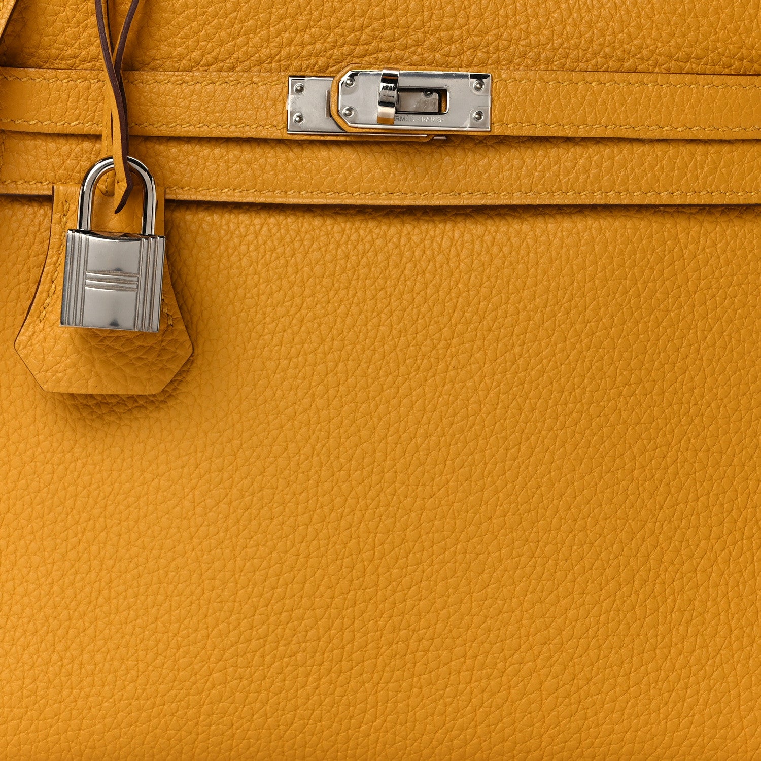 Hermes Togo Kelly Retourne 25 Jaune Ambre 8 of 11