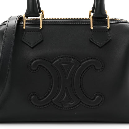 Celine Smooth Calfskin Triomphe Small Boston Bag Black 8 of 11