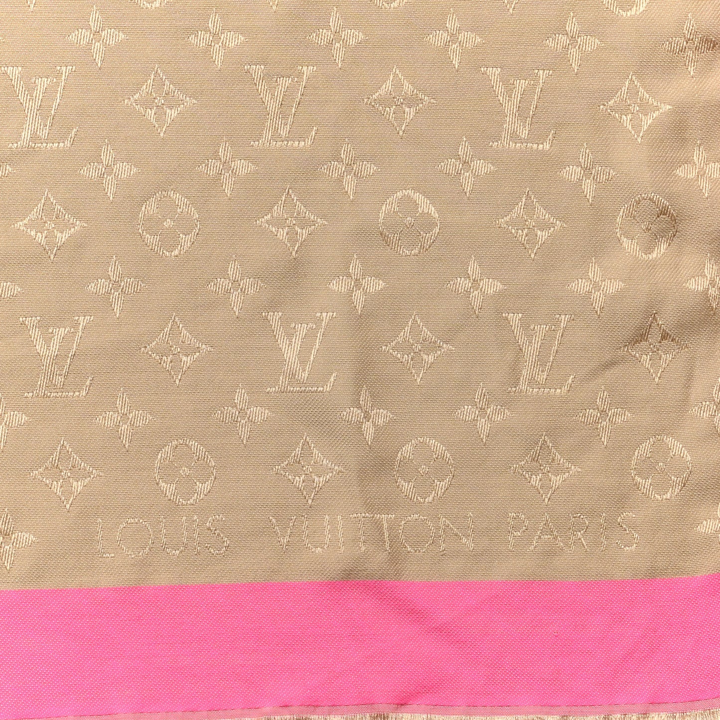 Silk Wool Monogram Shawl On the Edge