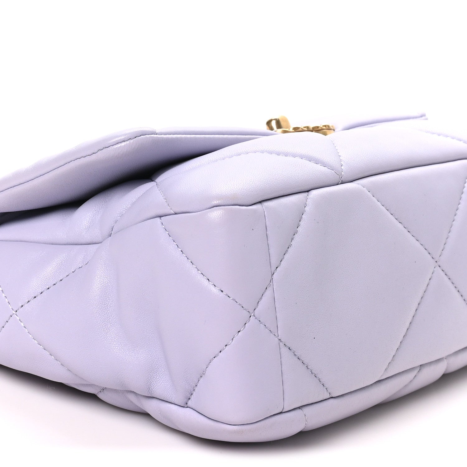 Chanel Lambskin Quilted Medium Chanel 19 Flap Light Purple 8 of 9