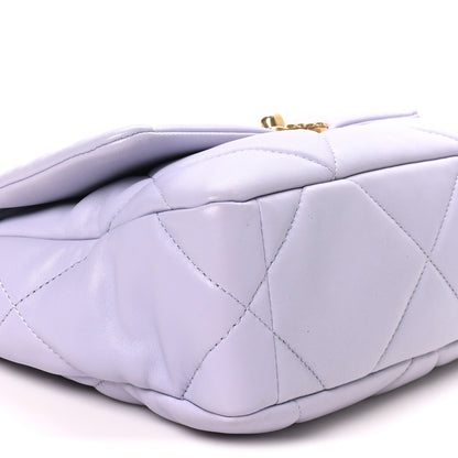 Chanel Lambskin Quilted Medium Chanel 19 Flap Light Purple 8 of 9