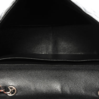 Chanel Caviar Jumbo Single Flap Black 7 of 7