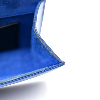 Saint Laurent Grain De Poudre Small Classic Monogram Kate Satchel Royal Blue 13 of 16