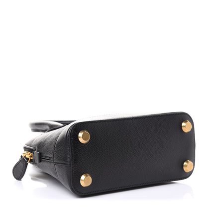 Balenciaga Grained Calfskin XXS Ville Top Handle Bag Black 4 of 11