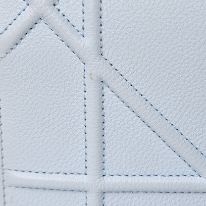 Christian Dior Grained Calfskin Diorama Wallet on Chain Pouch Light Blue 12 of 13