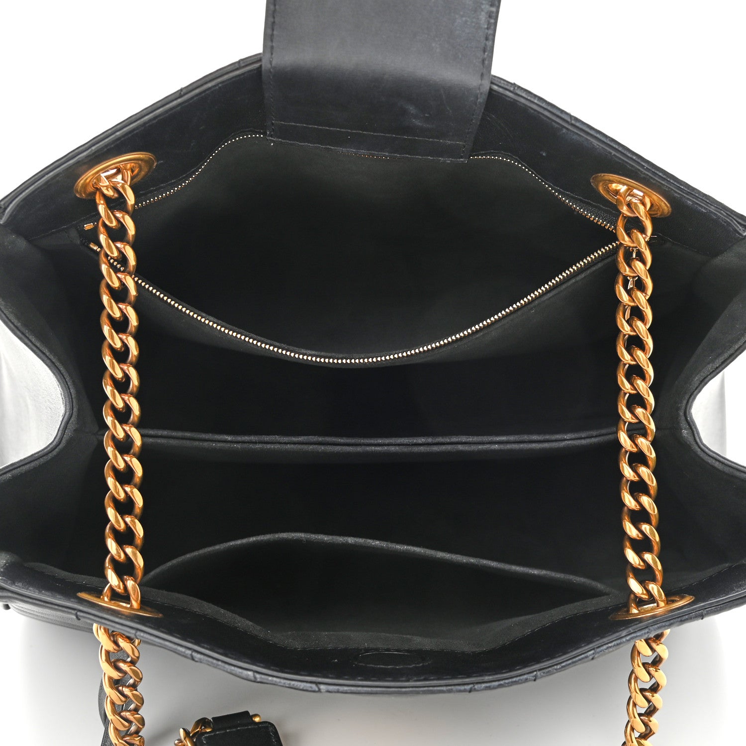 Louis Vuitton Calfskin New Wave Chain Tote Black 5 of 11