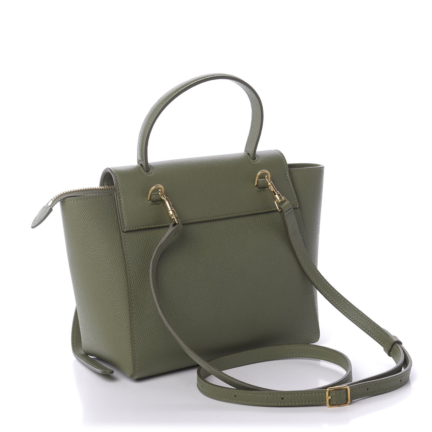Celine Grained Calfskin Nano Belt Bag Light Khaki 2 of 8