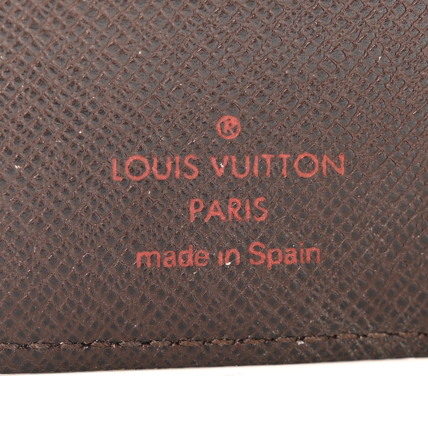 Damier Ebene Checkbook Cover Wallet