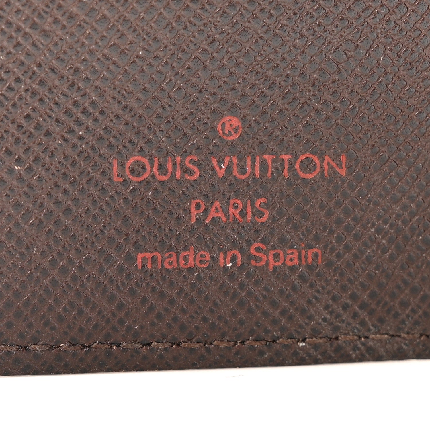 Louis Vuitton Damier Ebene Checkbook Cover Wallet 7 of 9