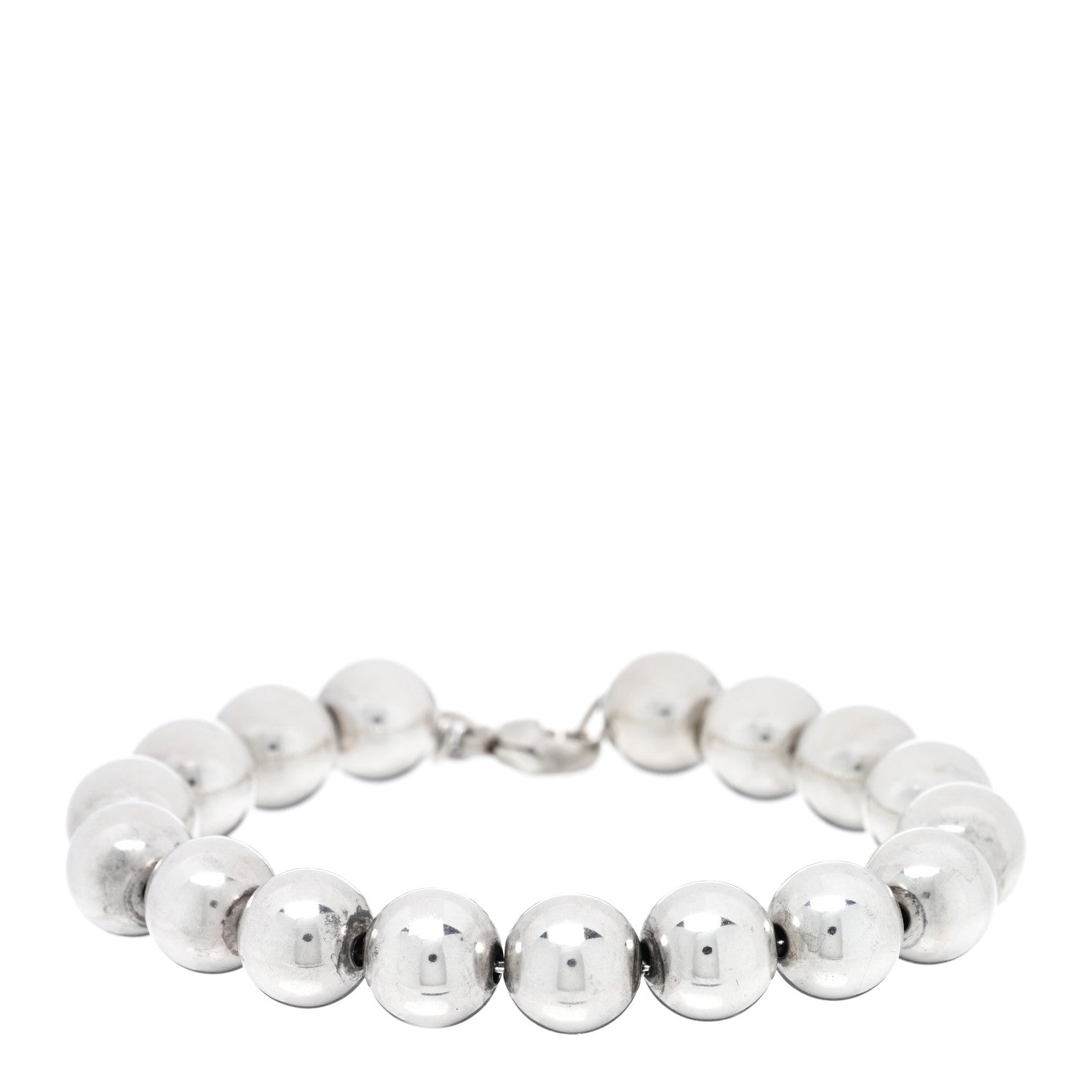 Tiffany Sterling Silver 10mm Hardwear Ball Bracelet 1 of 3