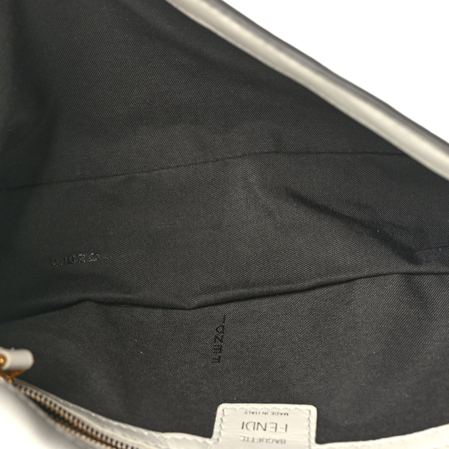 Nappa FF 1974 Embossed Baguette White