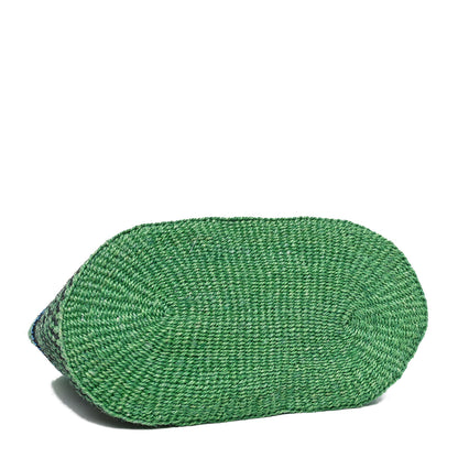 Loewe Sisal Calfskin Raffia Paula's Ibiza Lizard Beaded Basket Tote Green Multicolor 4 of 10