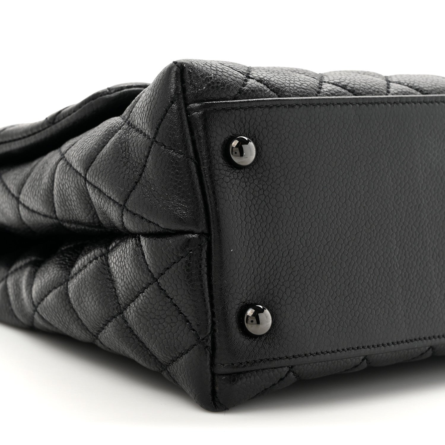 Chanel Caviar Quilted Small Coco Handle Flap So Black 10 of 13