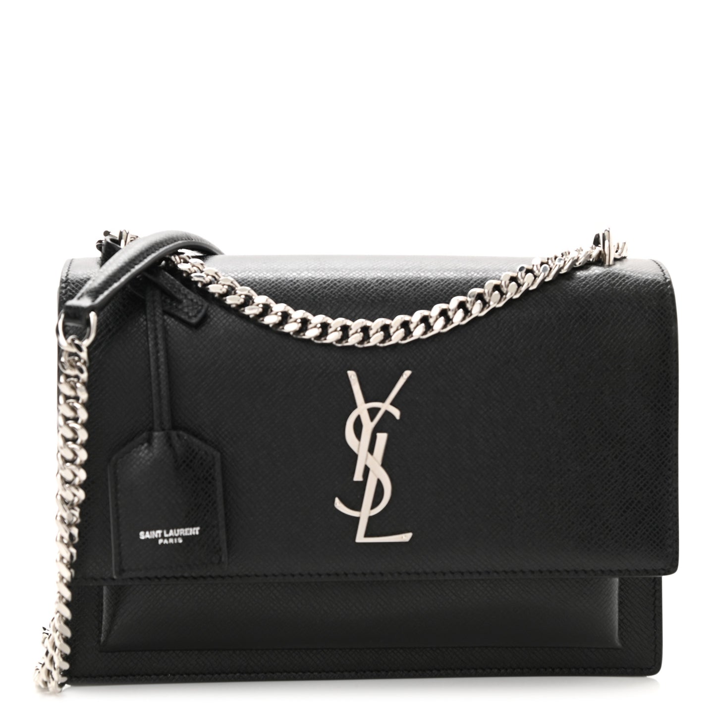 Coated Bark Calfskin Medium Monogram Sunset Black