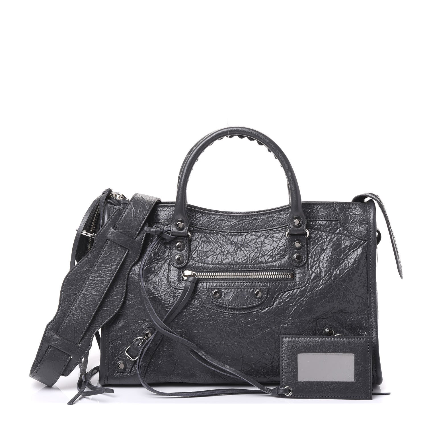 Balenciaga Agneau Classic Silver Hardware S City Gris Fossile 1 of 8