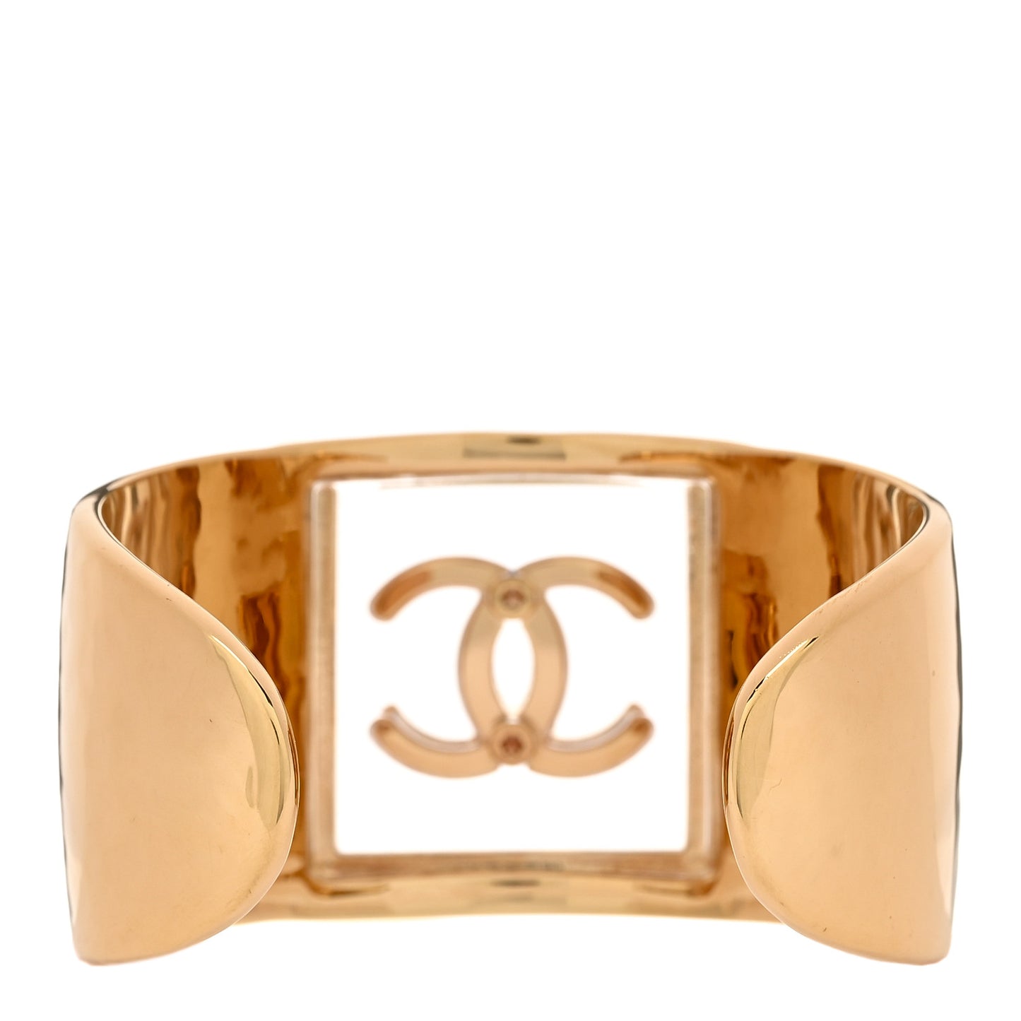 Resin CC Cuff Transparent Gold