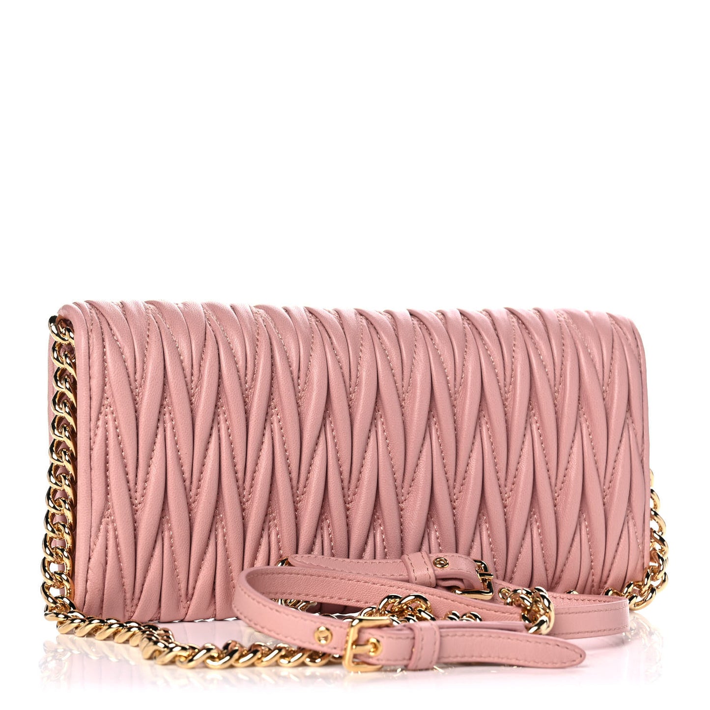 Nappa Matelasse Wallet On Chain Orchidea