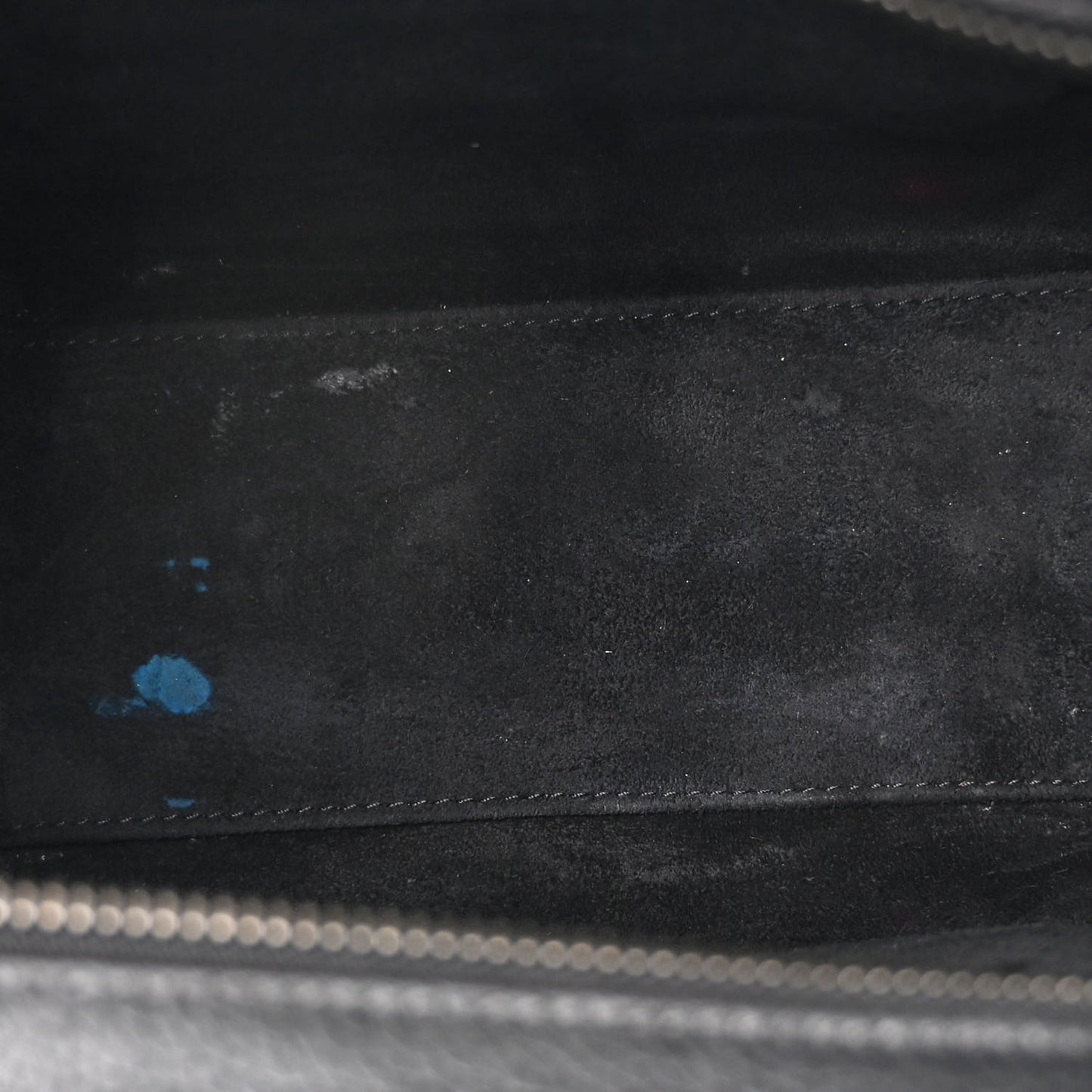 Drummed Calfskin Nano Luggage Black