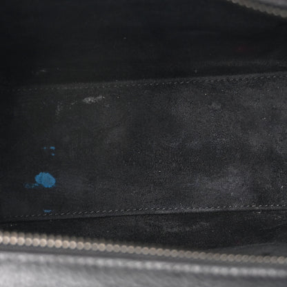 Celine Drummed Calfskin Nano Luggage Black 5 of 13