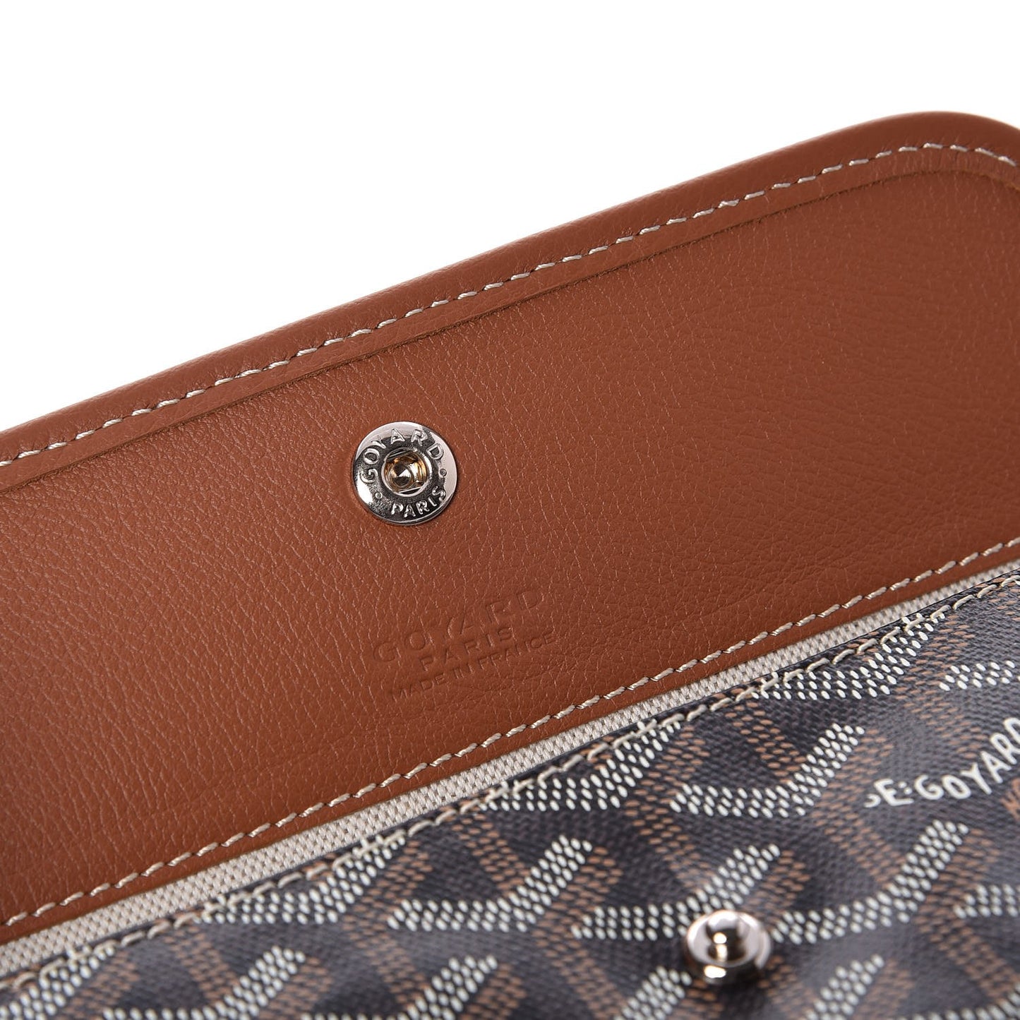 Goyardine Pouch Black Gold