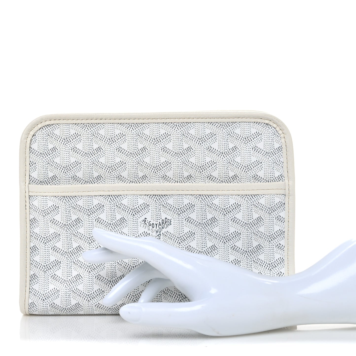 Goyardine Jouvence Toiletry Pouch White