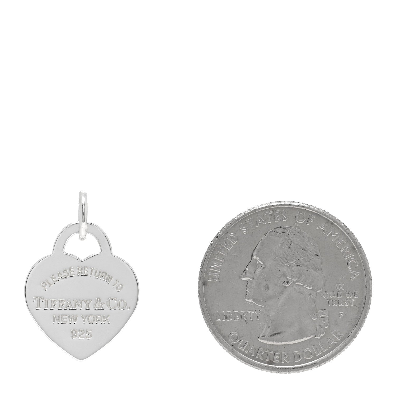 Tiffany Sterling Silver Small Return to Tiffany Heart Pendant 2 of 3