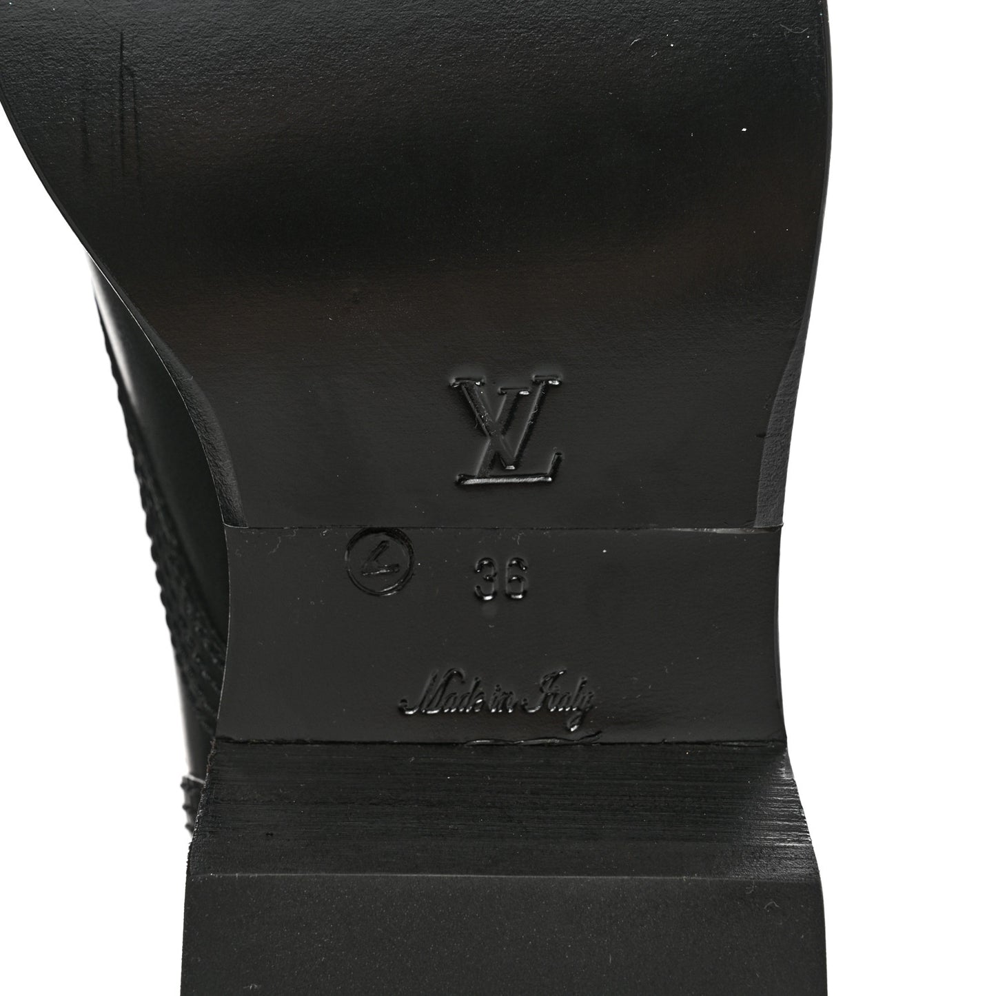 Calfskin Monogram Metropolis Flat Ranger Boots 36 Black