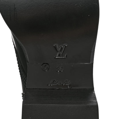 Louis Vuitton Calfskin Monogram Metropolis Flat Ranger Boots 36 Black 8 of 8