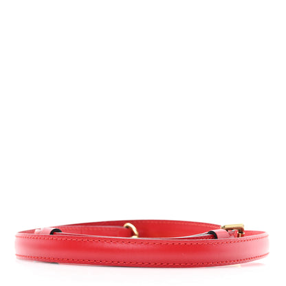 Louis Vuitton Calfskin 16mm Adjustable Shoulder Strap Red 2 of 3