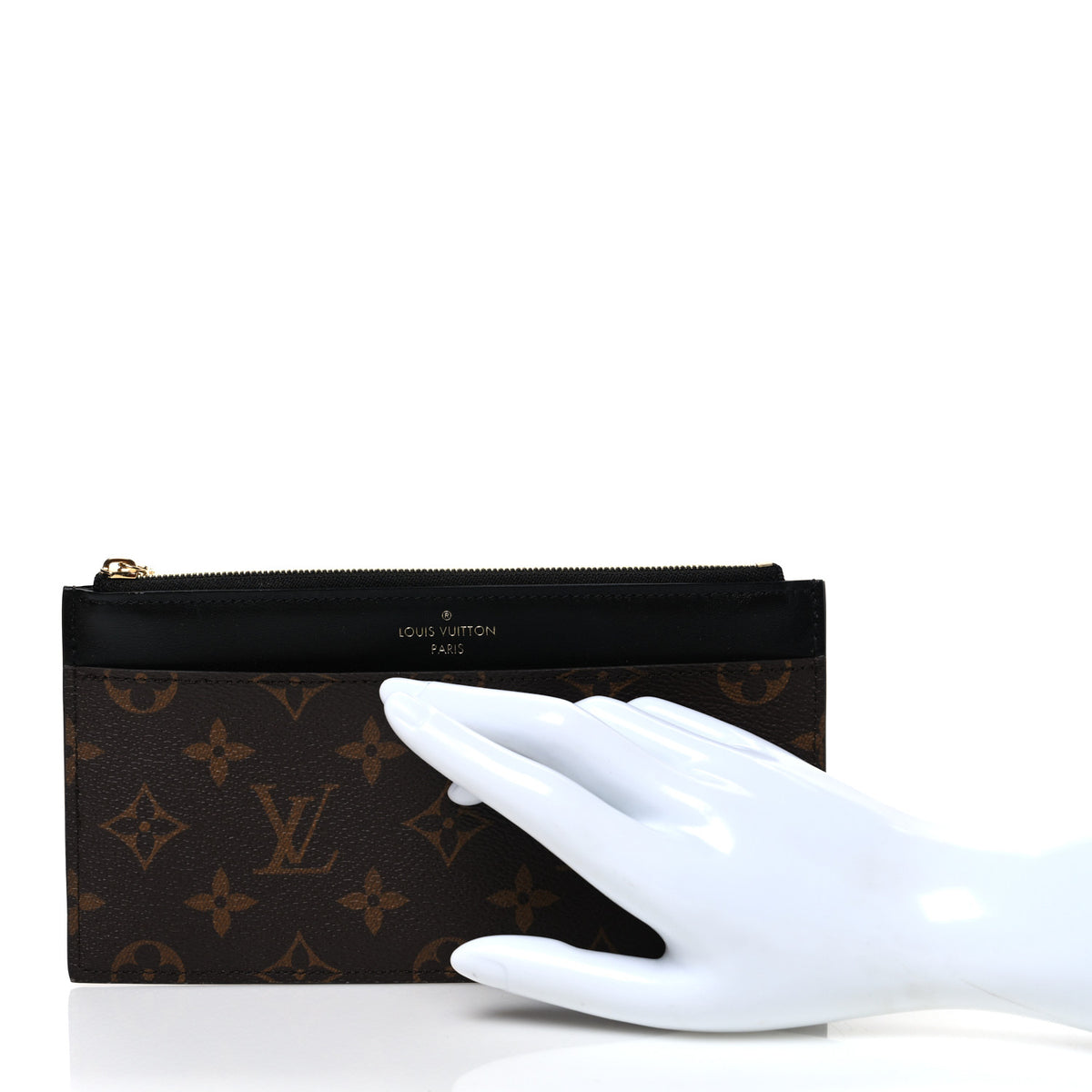 Monogram Slim Purse Black