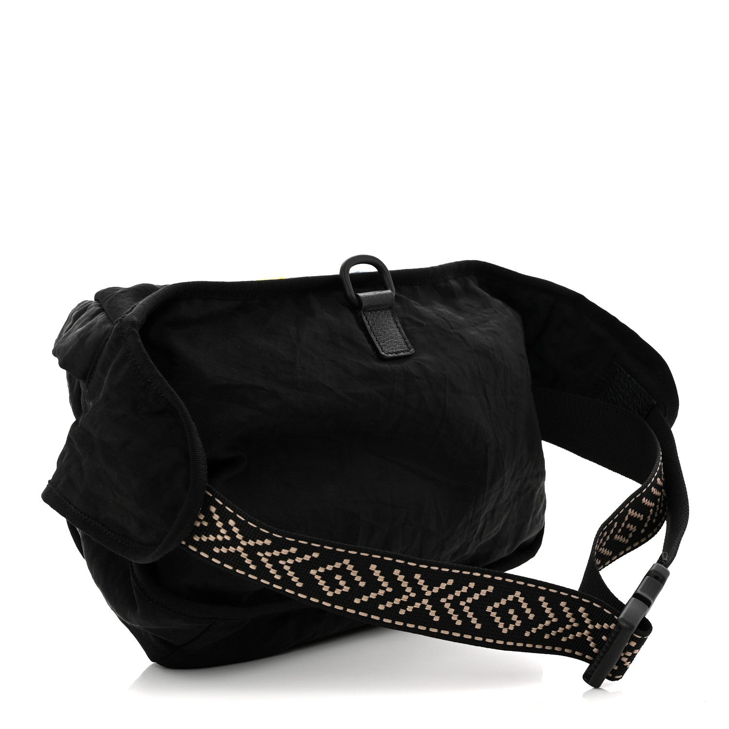 Gucci Nylon 80s Logo Patch Belt Bag Black 3 of 10