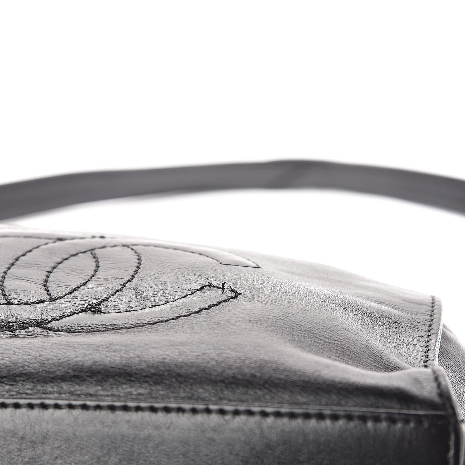 Chanel Lambskin CC Drawstring Shoulder Bag Black 11 of 11