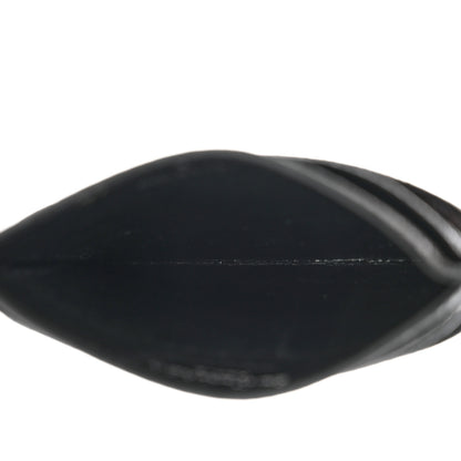 Saint Laurent Grain De Poudre Matelasse Chevron Monogram Credit Card Case Black 5 of 7