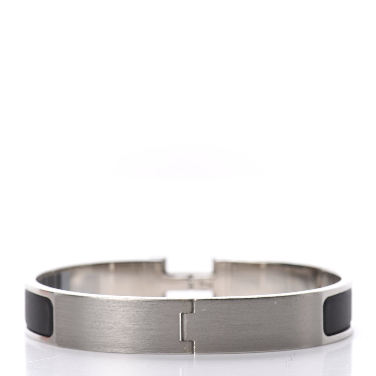 Matte Enamel Narrow Clic Clac HH Bracelet GM Black